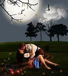 couple kissing